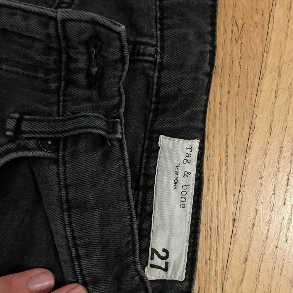 rag & bone Black Flare & Wide Leg Jeans